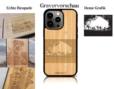INDIVIDUELL iPhone 13 Pro Bambus-Kunststoff